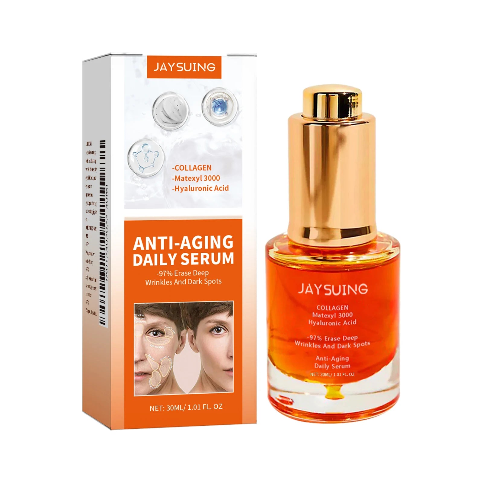 Collagen Firming Face Serum – Anti-Aging & Wrinkle Reducer Face Serum Zpaxo 30ml Boxed