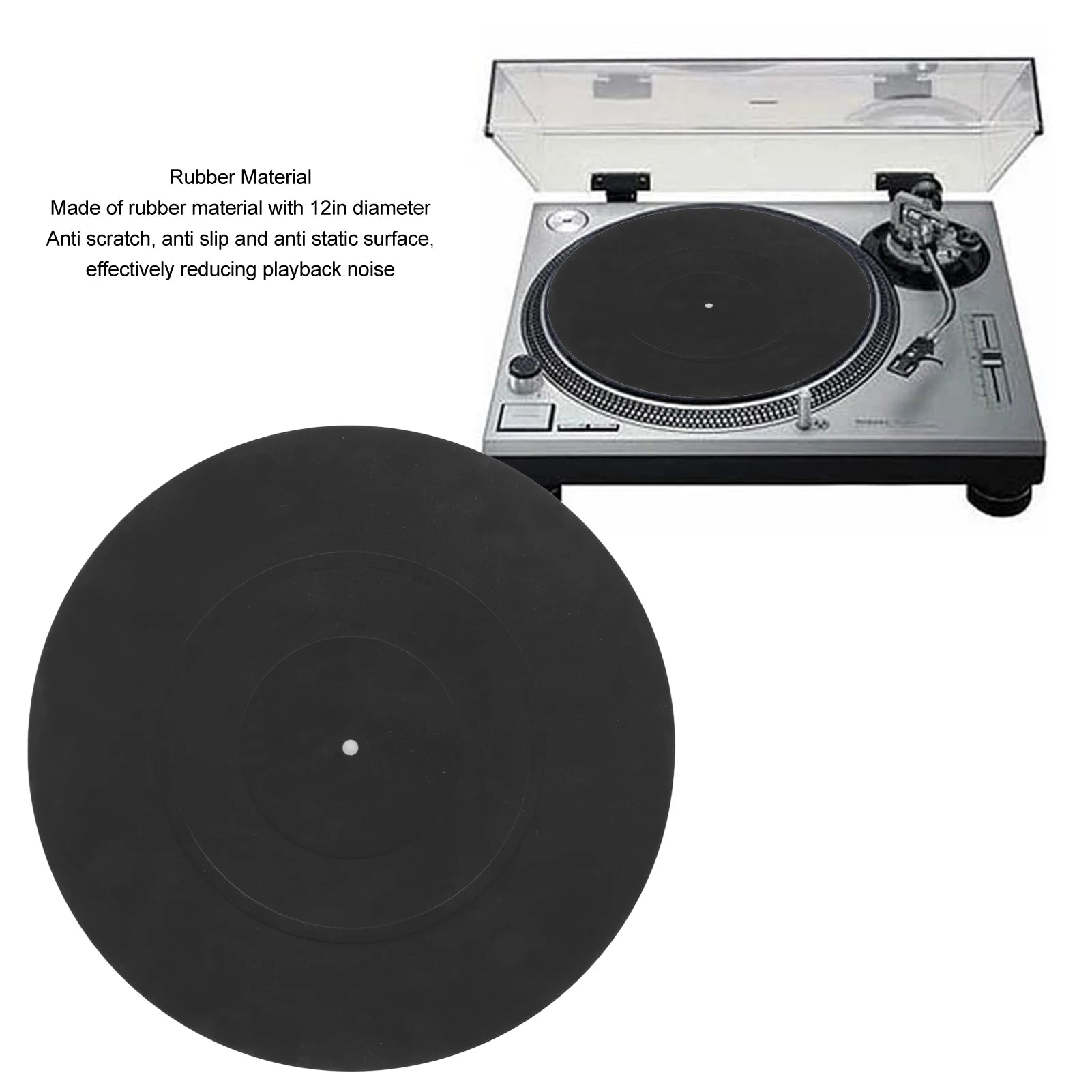 Vinyl Record Mat Turntable Platter Vibration Reduction Static