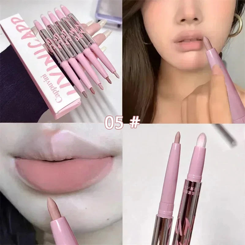 Lipliner Pencil Matte Velvet Outline Lip Shape Lipstick Waterproof