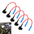 Mini Micro Blade Fuse Tap 12V Car Add-a-circuit Adapter ATM APM Box Zpaxo Black