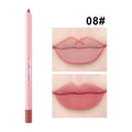 Waterproof Matte Lip Liner in Bean Paste Color, Lip Plumping Lipstick Pen, Non-Fading Lip Liner, Waterproof and Sweat-Proof Long-Lasting Matte Lip Liner, One-Second Plump Lip Lipstick Pen Zpaxo 8Fenchunxianbi