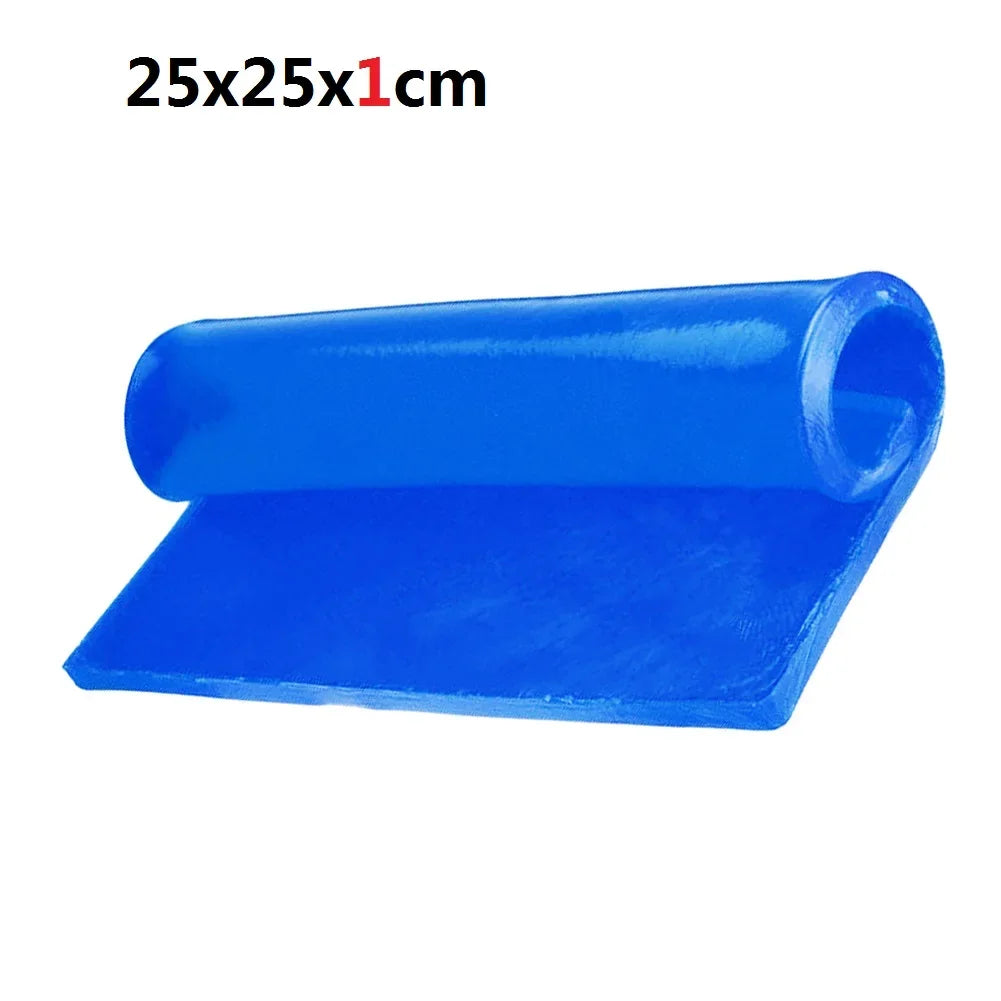 New Motorcycle Seat Gel Pad Shock Absorption Mat Motorbike Scooter Comfortable Soft Gel Cushion Motor Bike Modified Seat Pads Zpaxo 25X25X1cm Blue