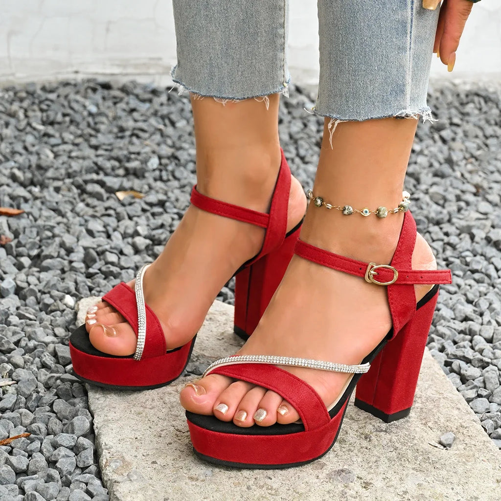 Women Heels Sandals Luxury Designer Sexy Summer Fashion Shoes Elegant Zpaxo