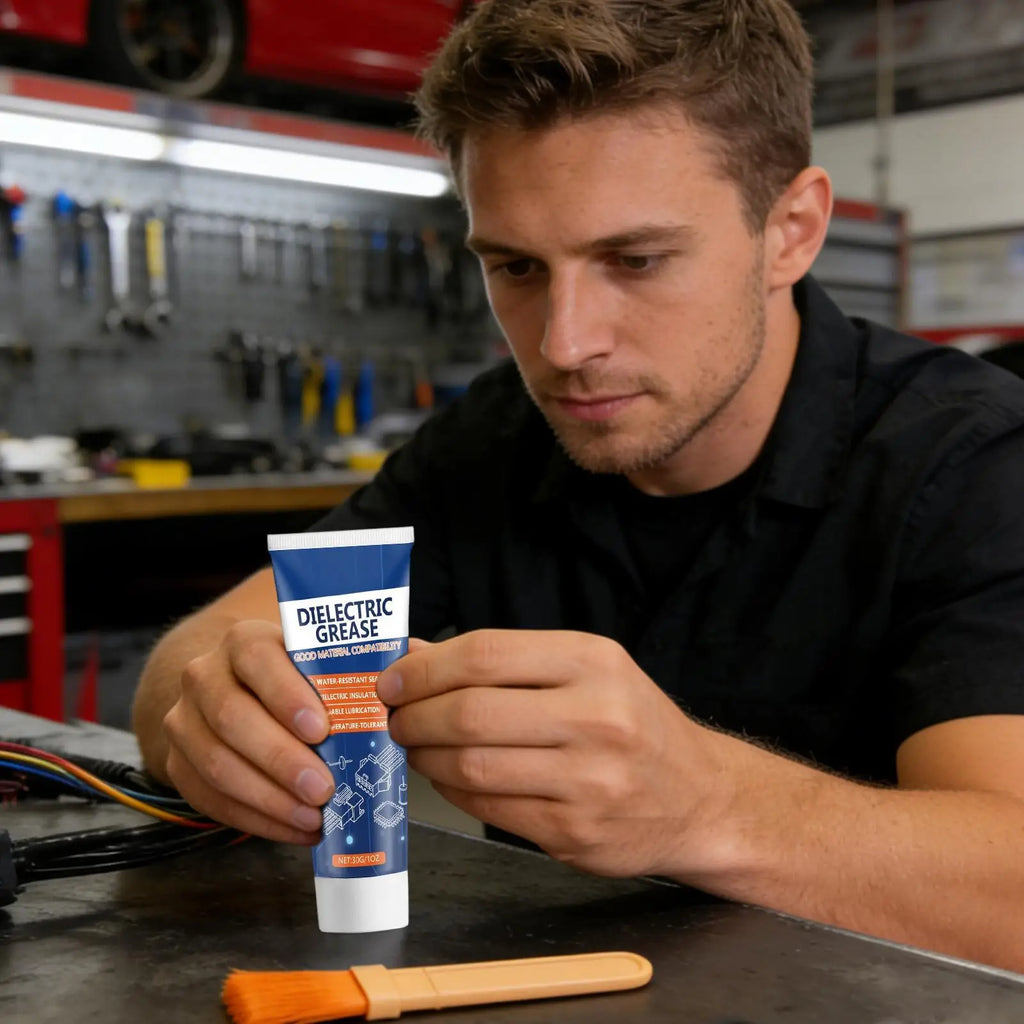 Dielectric Grease Automotive Lubricant Brush Marine Trailer RV Truck