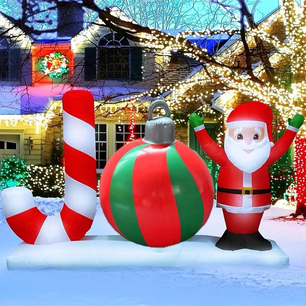 55cm Giant Inflatable Christmas Ball – PVC Xmas Ornament Decor