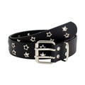 Y2K Punk Rivet Belt – Double Row Star Gothic Waistband Punk Fashion Belt Zpaxo A