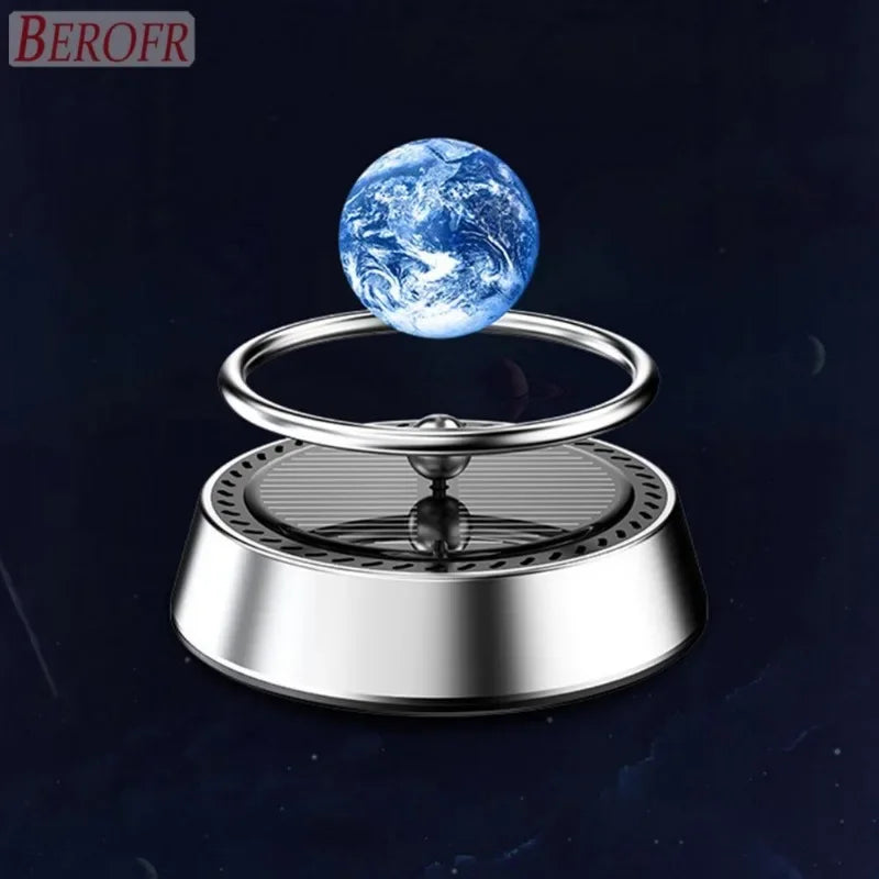 Solar Powered Air Purifier Solar Powered Suspension Planet Car Air Freshener Long Lasting Fragrance Odor Removal Aromatherapy Zpaxo