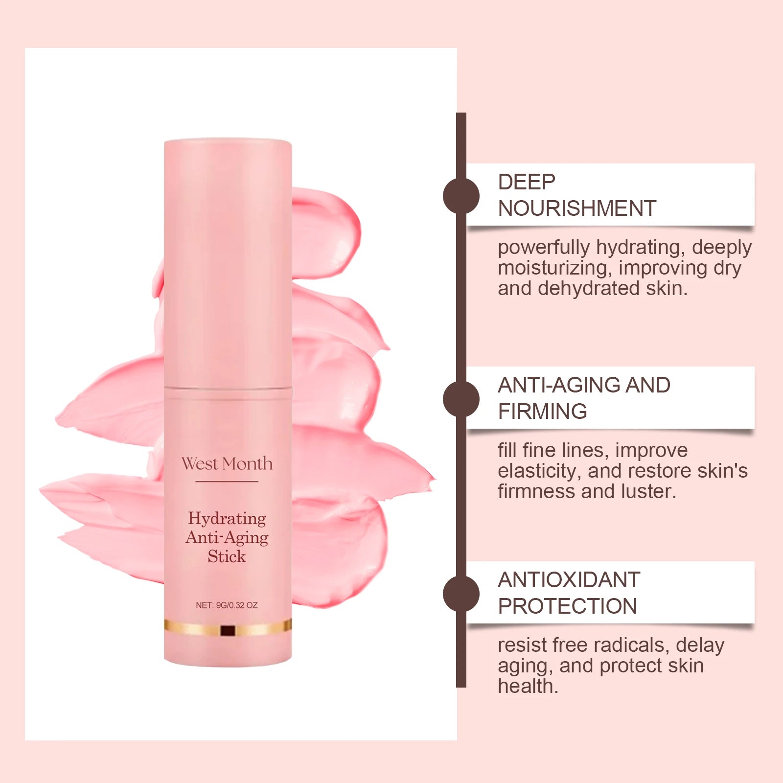 Collagen Firming Balm Stick – Anti-Aging Hydrating Skin Care Facial Balm Stick Zpaxo
