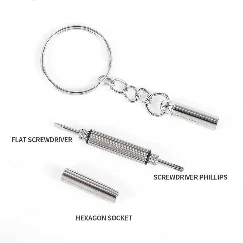 Mini 3-in-1 Screwdriver Kit for Eyeglasses, Watches & Home Repair