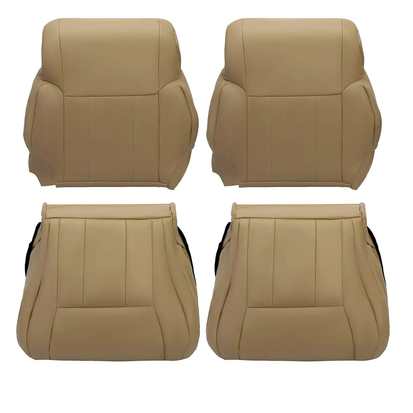 Car Driver Passenger Bottom Leather Seat Cover Trim Replacement