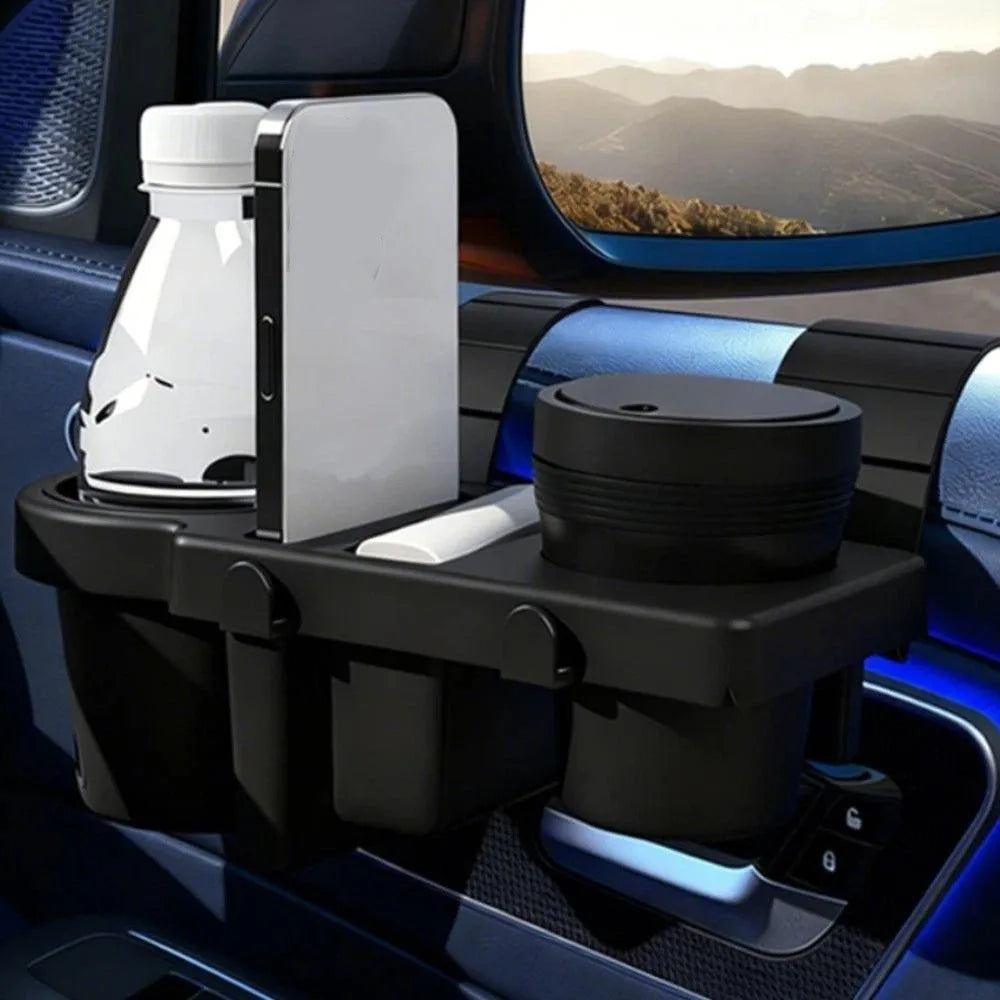 Cup Holder Multifunctional Car Storage Organizer Solid Sturdy Material Stable Structure Auto Door Side Container Long-Term Use Zpaxo