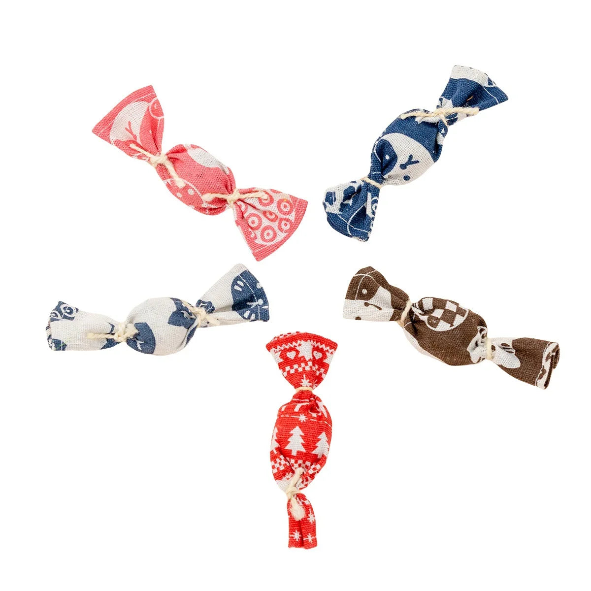 Adorable Candy Catnip Toys Bell Fun Chew Kick Interactive Relieve