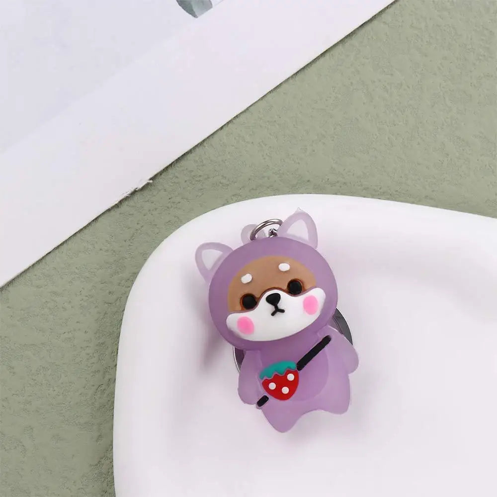 Boy Girl Gift Doll Bear Pendant Bag Key Chain Shoulder Bag Keychain Flashing Light Keychain Doll Pendant Key Rings Zpaxo