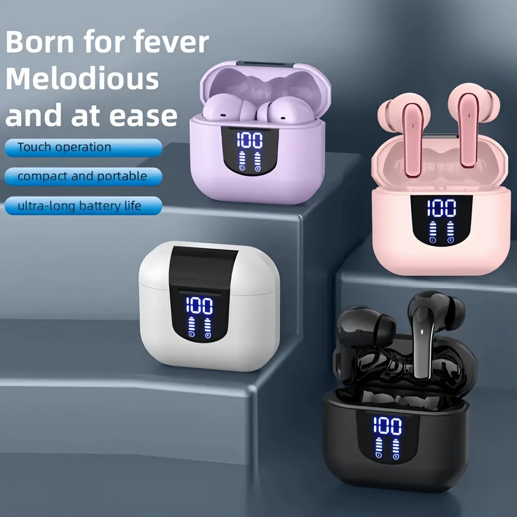 Wireless Bluetooth Earphones Intelligent Noise Cancelling Microphone