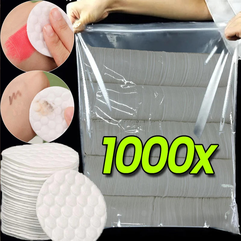 Disposable Soft Circular Makeup Remover Pads Doubles Sided Breathable