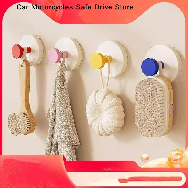 MCute Colorful Strong Suction Cup Hook No Punching Bathroom Kitchen
