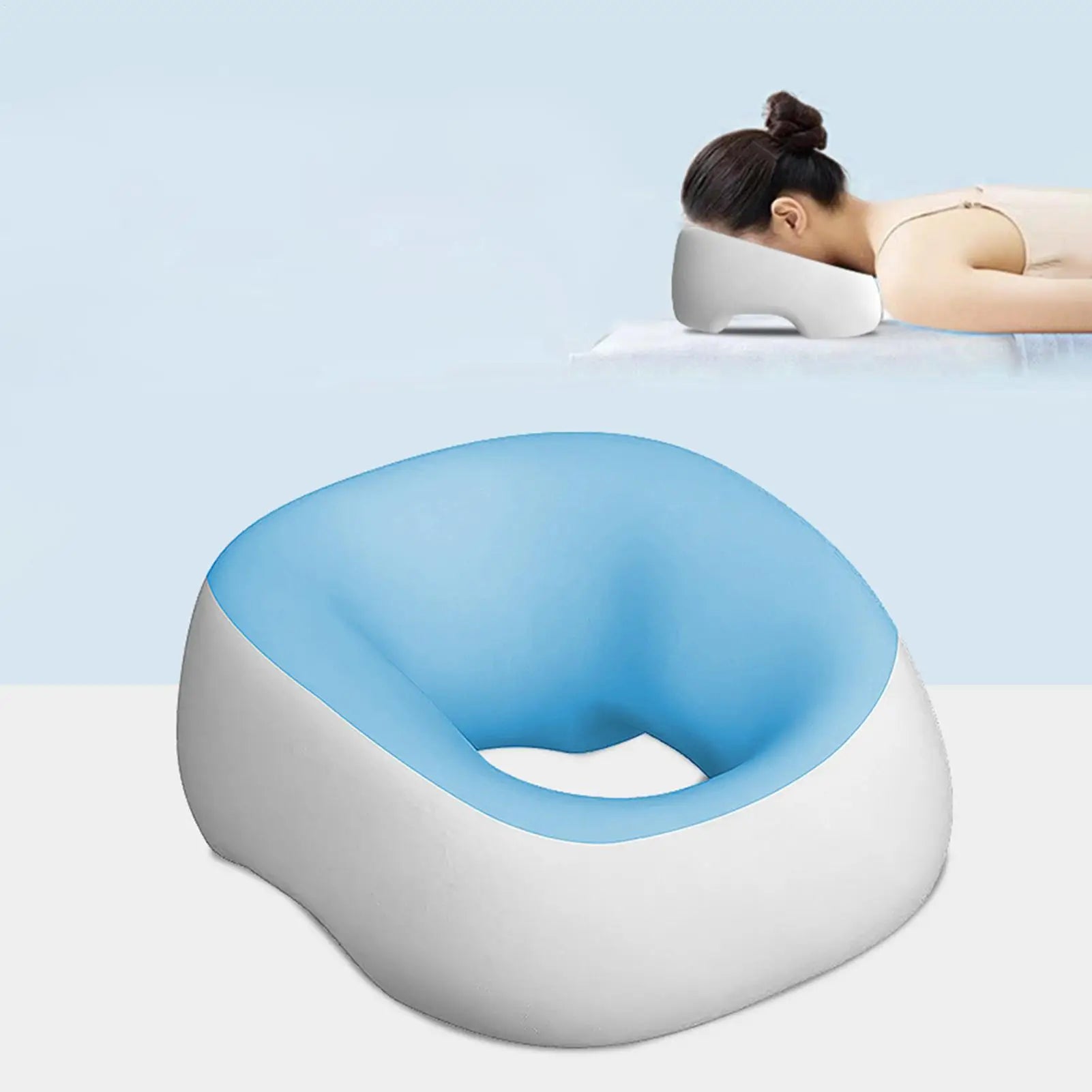 Face Pillow Sleeping Facial Breathable Soft Contour Headrest Portable
