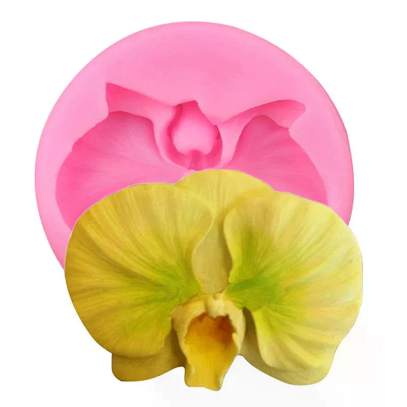 Orchid Silicone Mold – Fondant Candy Clay Cake Decorating