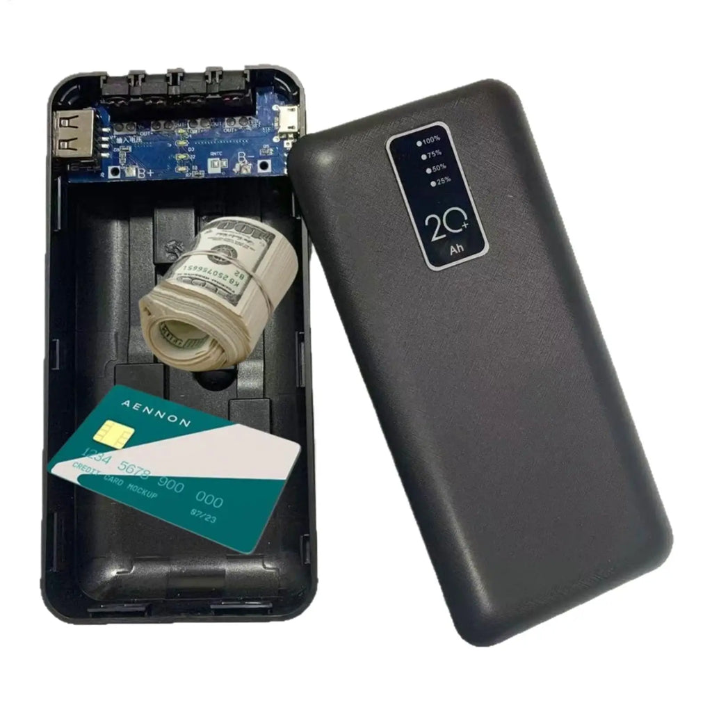 Fake Power Bank Hidding Storage Box Money Keys Cards Compartment