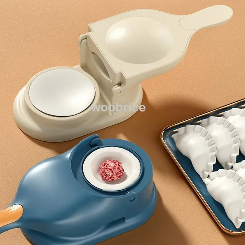 2 In1 Dumpling Maker DIY Kit Wrapper Presser Manual Labor-Saving Ravioli Empanadas Dough Skin Molder Machine Kitchen Gadgets Zpaxo