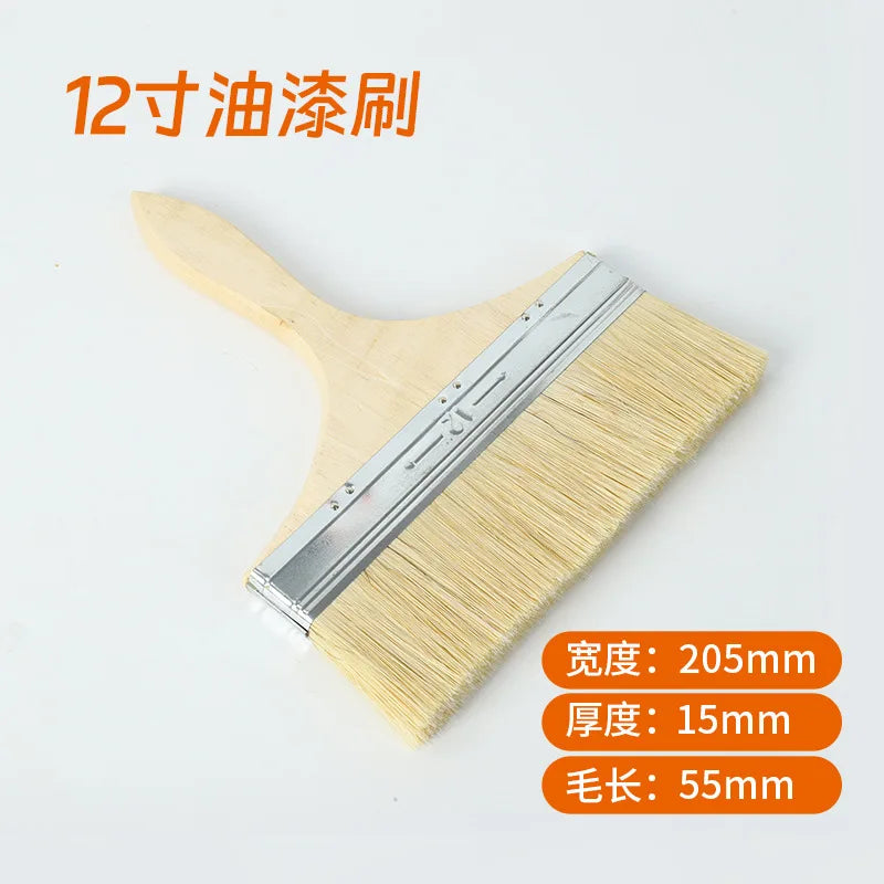 Thicker and Larger 12-inch Paintbrush - with A Large Bristle Surface Area, It Doesn't Shed Hairs. Zpaxo 1 Pc