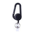 Name Tag Card ID Lanyard Office Supplies Pull Keychain Tool Keychain Badge Holder Clip Badge Reel Clip Key Ring Clips Zpaxo black