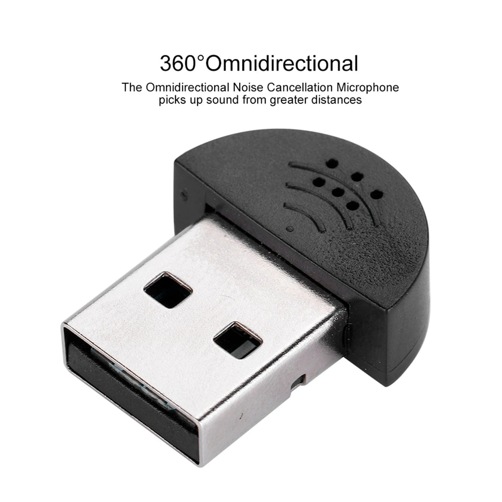 Portable Mini USB Microphone for Computer PC Studio Speech Microphone Recording Audio MIC Adapter Zpaxo
