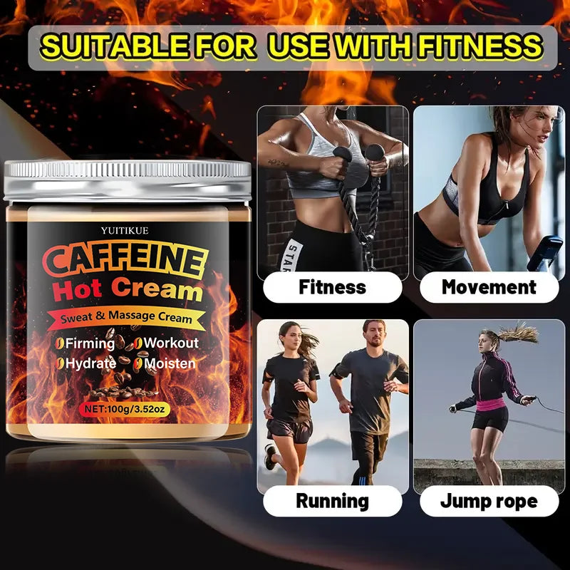 YUITIKUE Caffeine Hot Cream 100g – Thermogenic Body Sculpting Thermogenic Body Cream Zpaxo