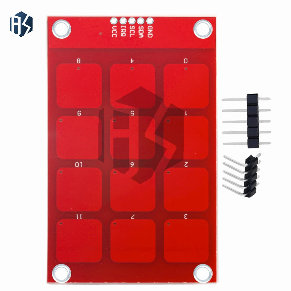 12-Button Capacitive Touch Keypad MPR121 I2C Interface Sensor Module Zpaxo