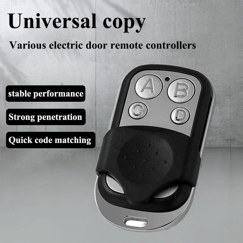 433MHz Remote Control 4CH Car Key Garage Door Gate Opener Duplicator Zpaxo