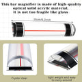 Magnifier Ruler with Sliding Markers Precise Guide Book Page Reading Magnifier for Small Prints Bible Document Newspaper Zpaxo China Mainland A