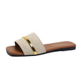 Women's Sandals Elegant Outerwear Fashion Flat Leopard Print