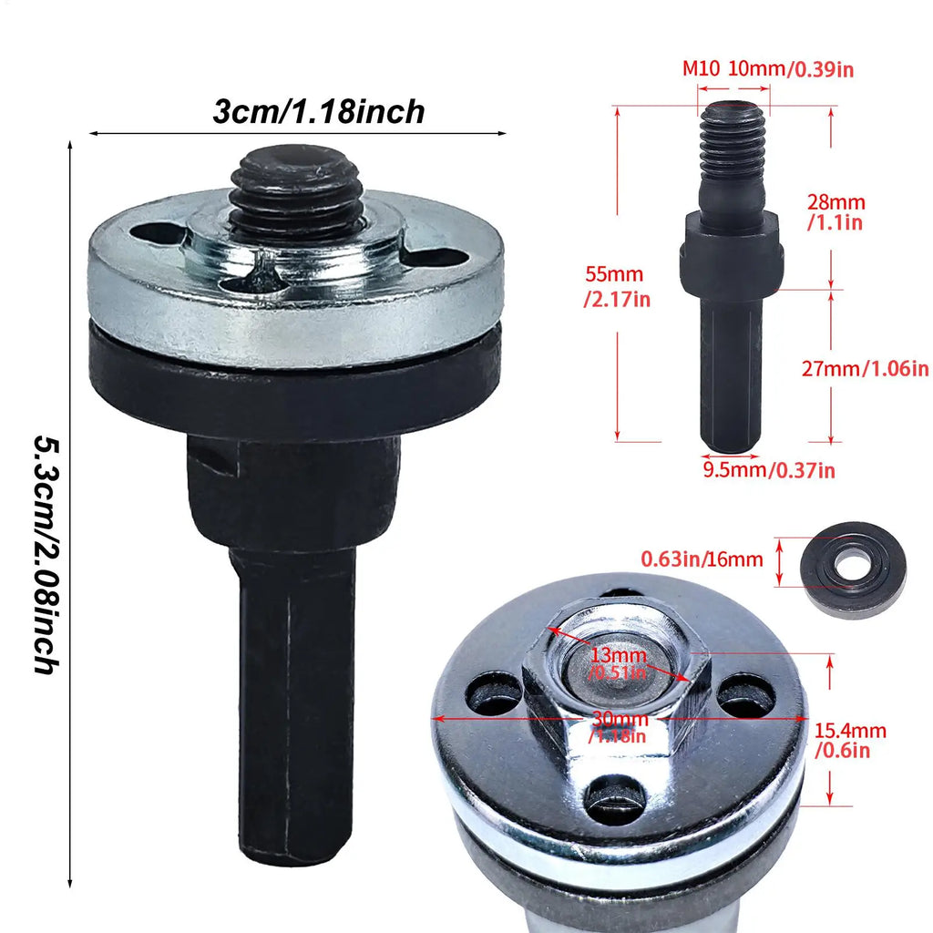 Angle Grinder Connecting Rod Connecting Rod Angle Grinder Adapter Multifunctional Adjustable Grinding Disc Fittings for Jade Zpaxo