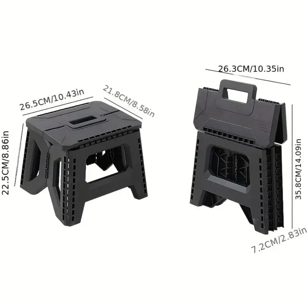 Folding Step Stool Strong Load-bearing Heavy-duty Chair Travel Use Zpaxo