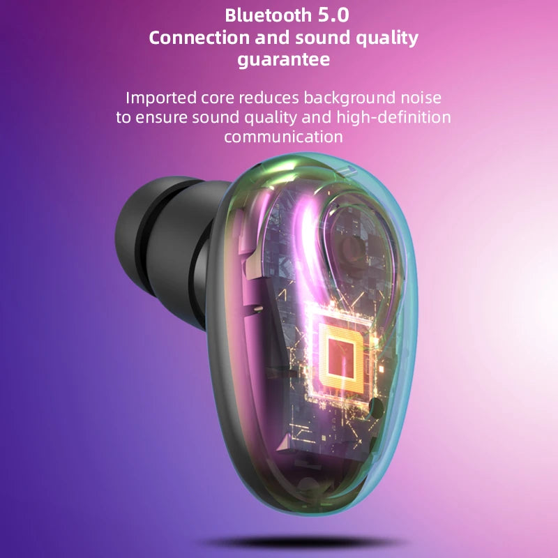 YX01 Wireless Headphones Bluetooth 5.0 Earphone With Mic Single in-Ear Sports Waterproof TWS Earbuds Bluetooth Handsfree Headset Zpaxo