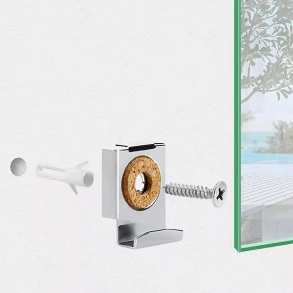 Mirror Clips 304 Stainless Steel Bracket Glass Tile Cabinet Shelf