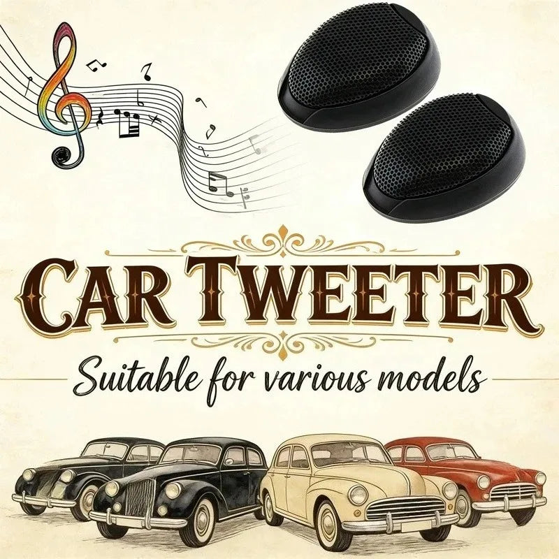 1000W Car Dome Tweeters – HiFi Waterproof Speaker Pair