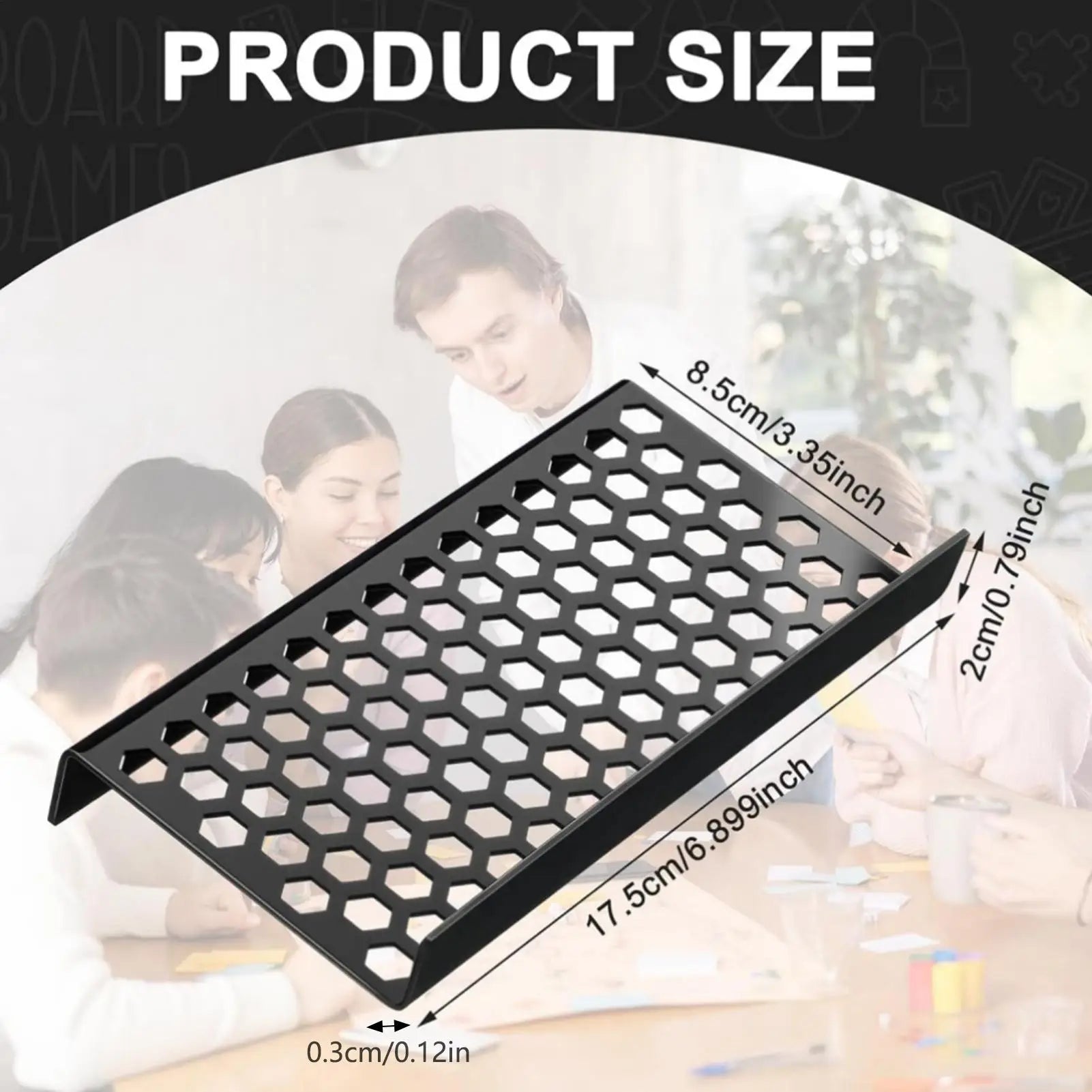 Trading Card Display Riser Acrylic Organizer Holder Sports Cards Organizer Riser for Home Living Room Bedroom Den Shelf Shop Zpaxo