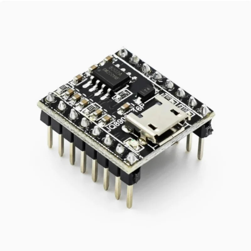 JQ8900-16p music intelligent voice broadcast, JQ8900-16 MP3 recognition module broadcast module USB serial port JQ8900-16p Zpaxo