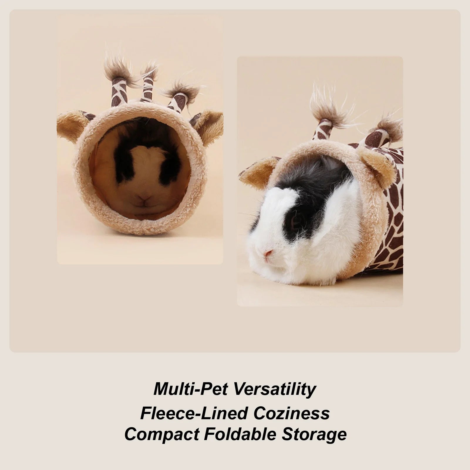 Hamster Tunnels Tubes Foldable Sleeping Playground Toys Giraffe