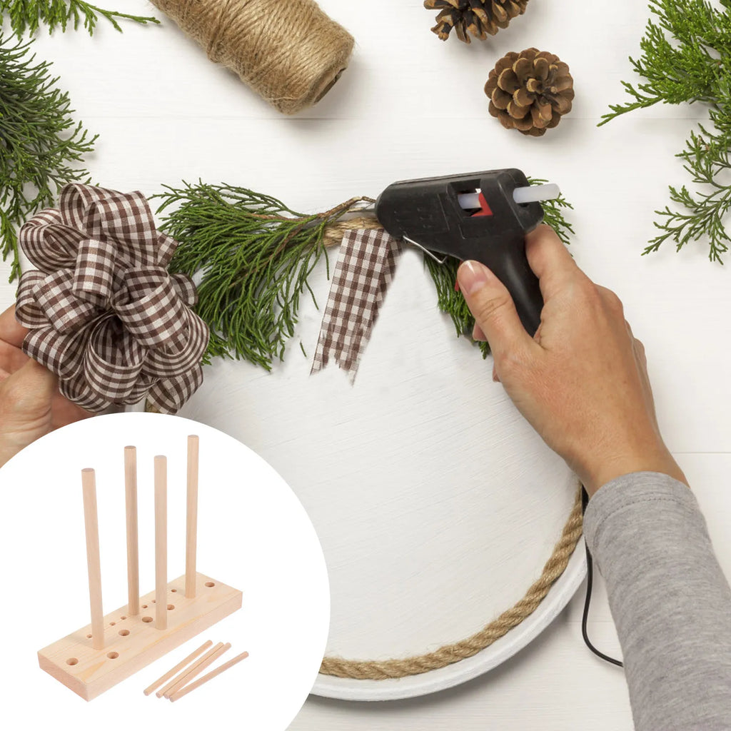 Ribbon Bowknot Maker Wooden Adjustable Tool DIY Bow Making Supplies