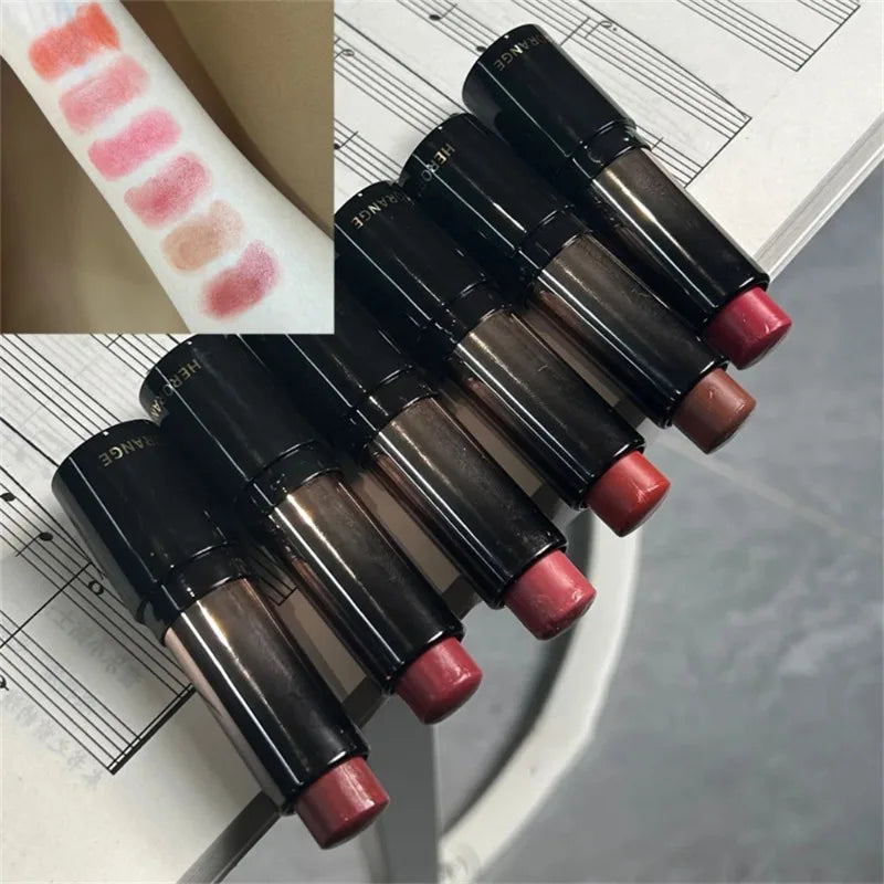 Low Saturation Light Lipstick Nude Brown Long Lasting Moisturizing
