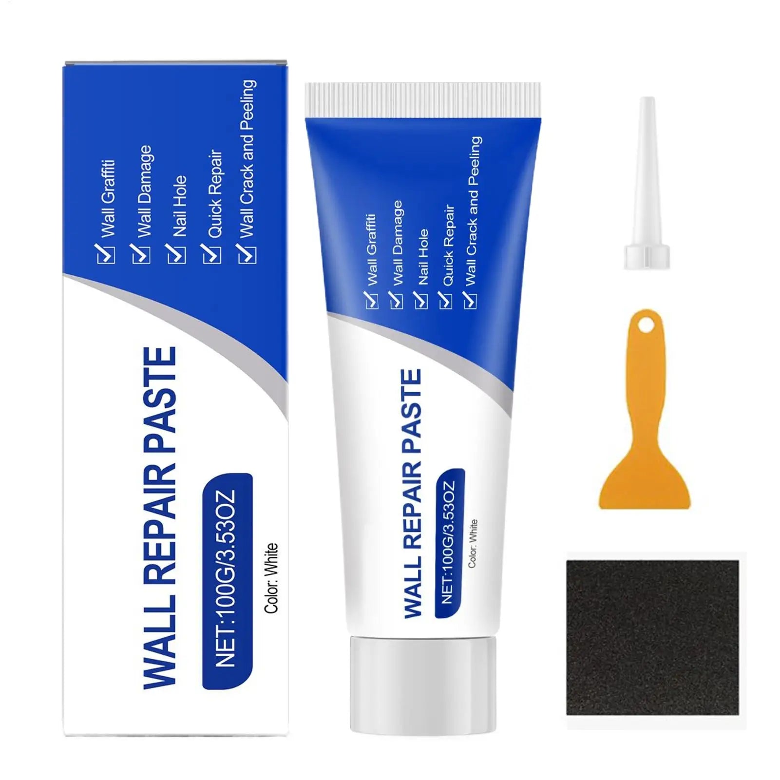 Wall Repair Paste Damage Graffiti Fill Nail Hole Prevent Cracking