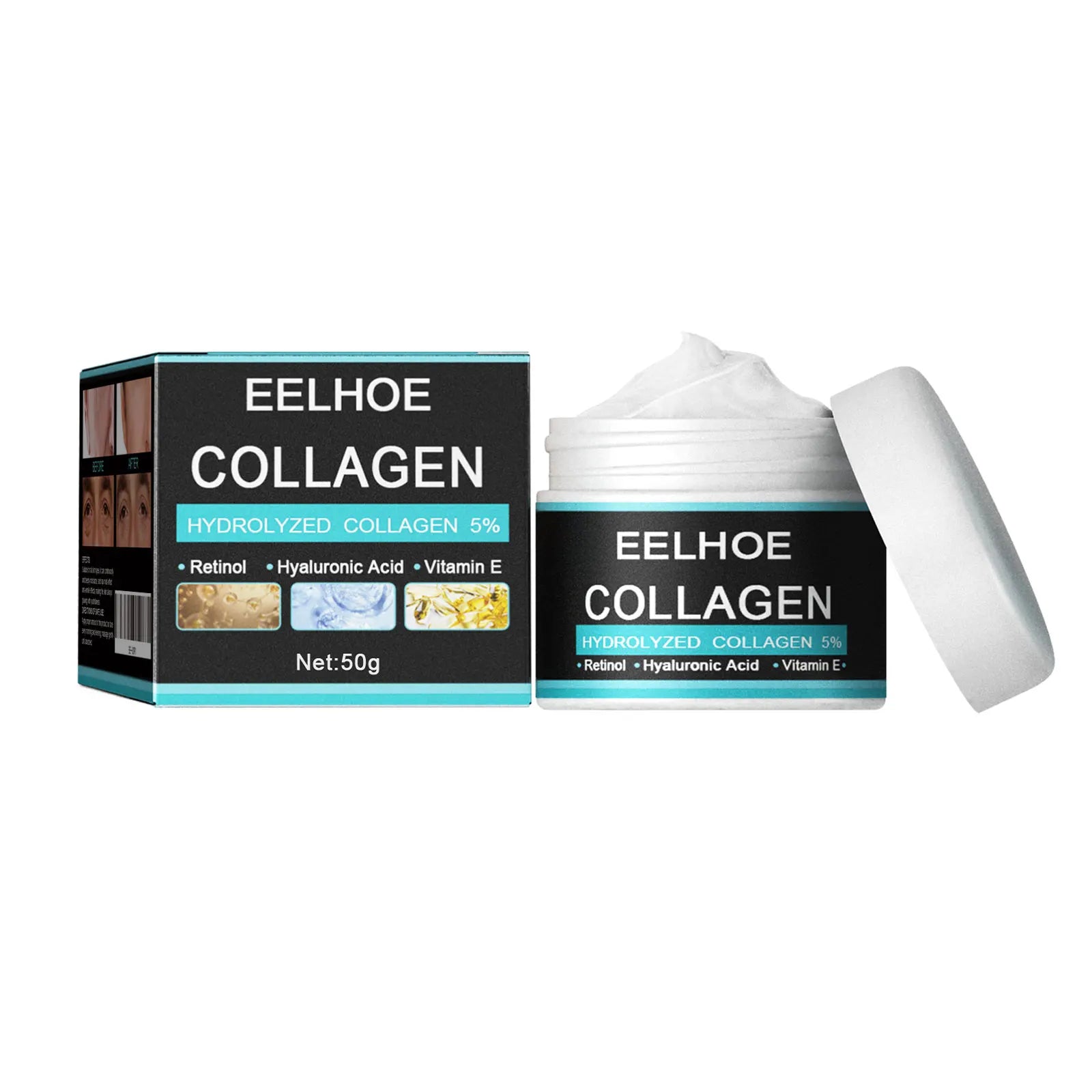 Men's Collagen Anti-Wrinkle Face Cream | Hyaluronic Acid Men's Face Cream Zpaxo 60g