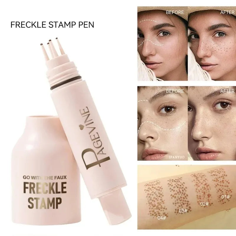 Five-point Freckle Stamp Pen Natural Simulation Instant Freckle Liquid Fake Dot Spot Comb Seal Waterproof Quick Dry Makeup Tools Zpaxo