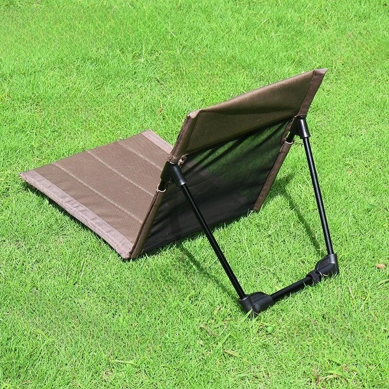 Outdoor camping backrest cushion simple beach chair portable lawn chair multifunctional foldable durable leisure chair Zpaxo