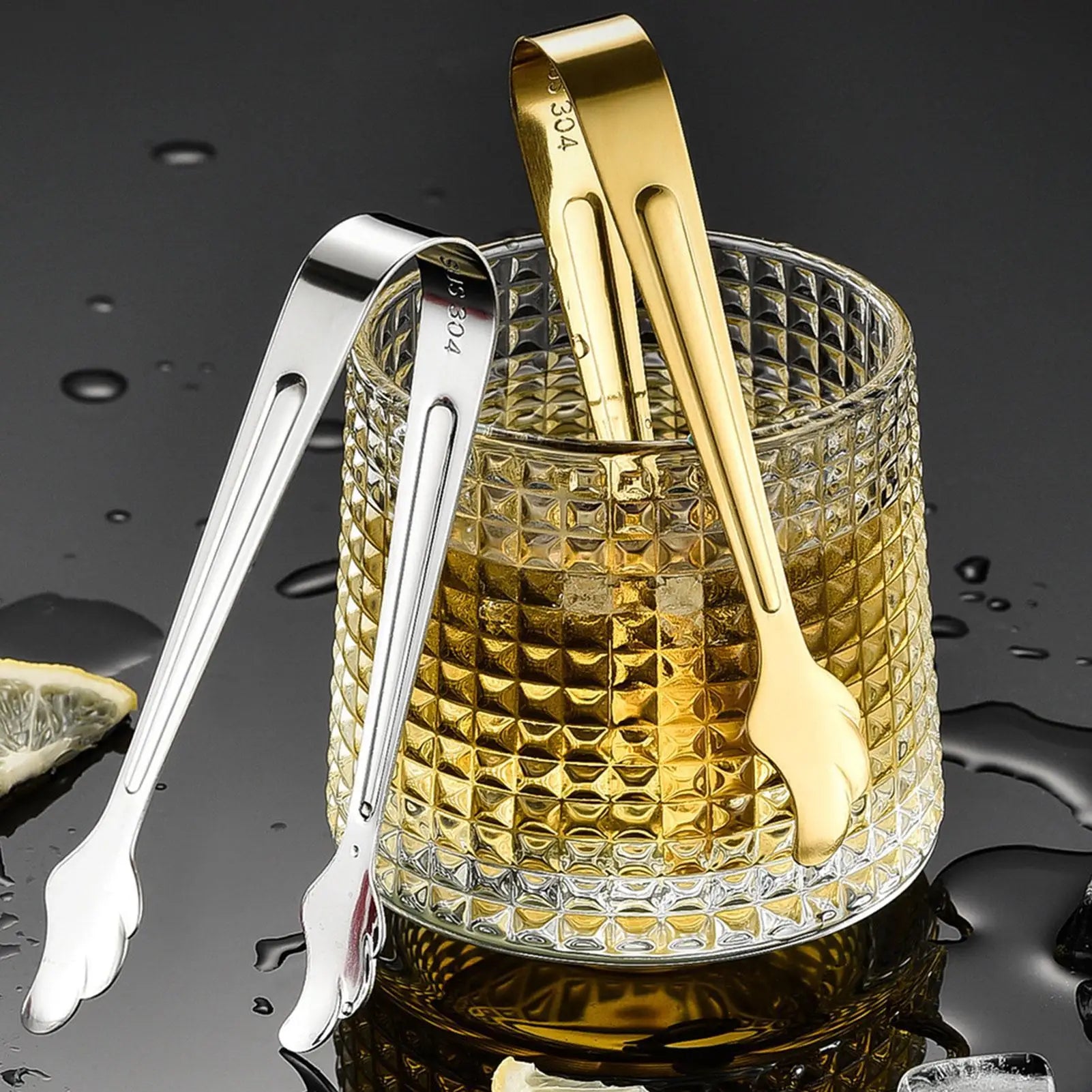 Small Tongs Sturdy Practical Small Kitchen Tiny Mini Ice Sugar Tongs Kitchen for Bar Barbecue Cocktail Party Restaurant Zpaxo