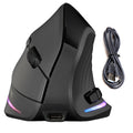 Vertical Wireless Mouse Rechargeable Bluetooth-compatible 7 Buttons
