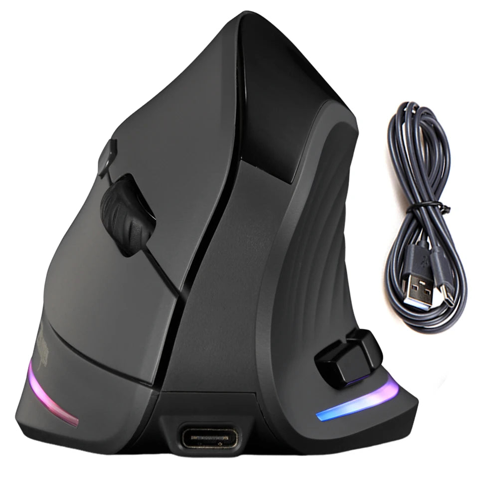 Vertical Wireless Mouse Rechargeable Bluetooth-compatible 7 Buttons