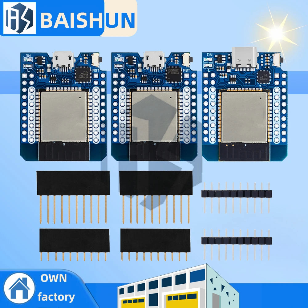 Wemos D1 Mini Iot Development Board ESP8266 ESP32 Dual-chip Wifi Zpaxo